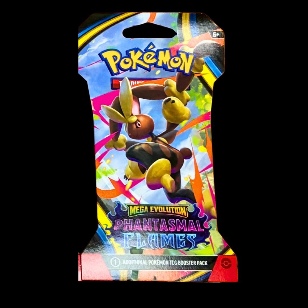 Pokémon TCG: Phantasmal Flames Booster Pack – Mega Evolution (1 Sealed Pack)