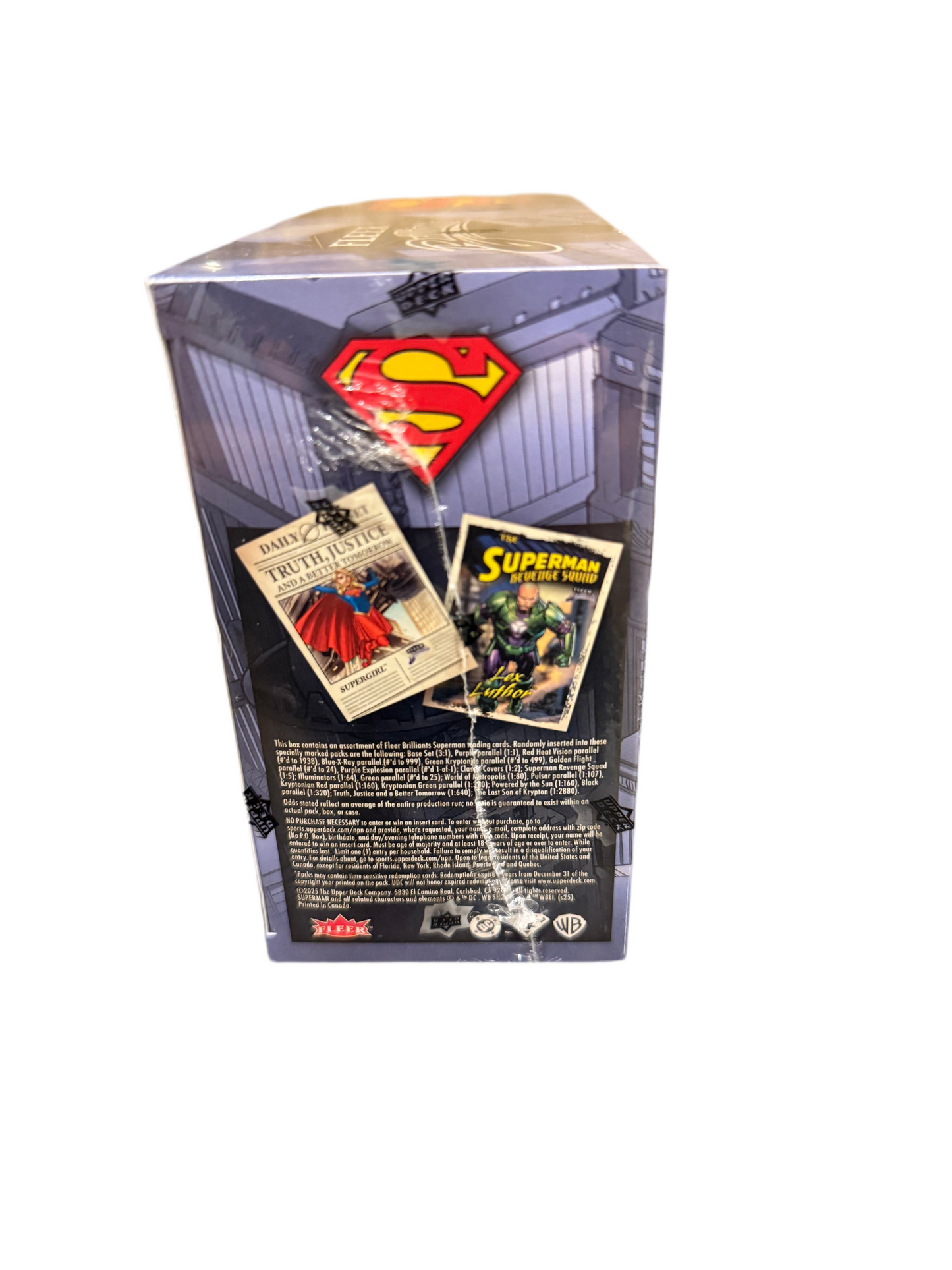 2025 Upper Deck Fleer Brilliants DC Superman Mega Box New Sealed!