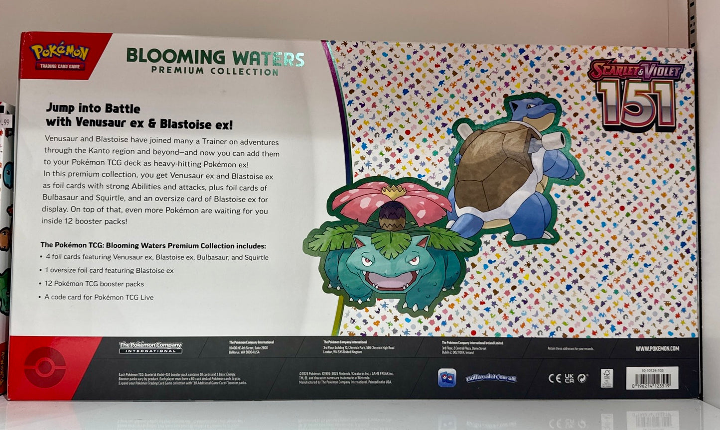 Pokémon TCG Blooming Waters Premium Collection Scarlet Violet 151