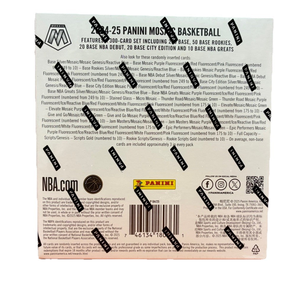 2024/25 Panini Mosaic NBA Basketball Mega Box