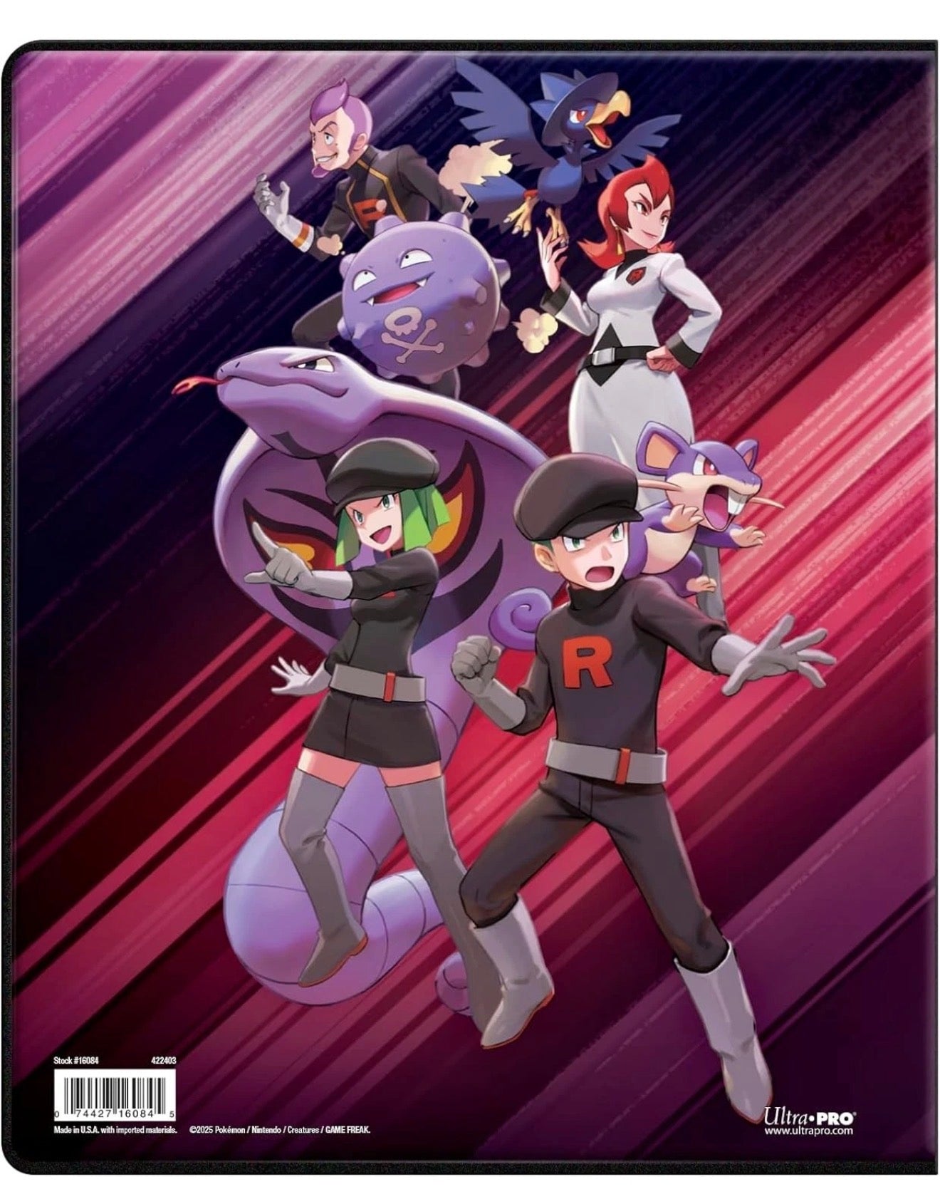 Ultra Pro Pokemon 9 Pocket Binder Portfolio with Pages Destined Rivals Giovanni