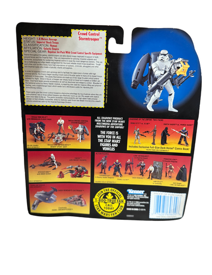 Star Wars Power of the Force Deluxe Crowd Control Stormtrooper VTG 1996 Kenner
