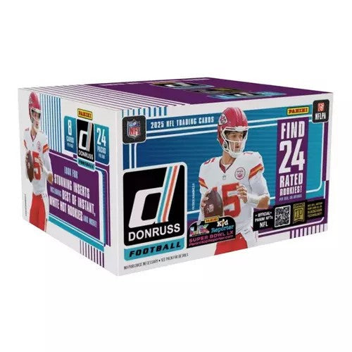 2025 Panini Donruss Football NFL Factory Sealed 24 Pack Retail Box