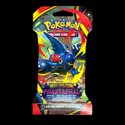 Pokémon TCG: Phantasmal Flames Booster Pack – Mega Evolution (1 Sealed Pack)