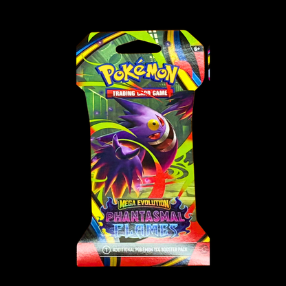Pokémon TCG: Phantasmal Flames Booster Pack – Mega Evolution (1 Sealed Pack)