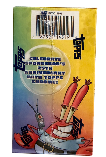 2025 Topps Chrome SpongeBob SquarePants 25th Anniversary Blaster Box