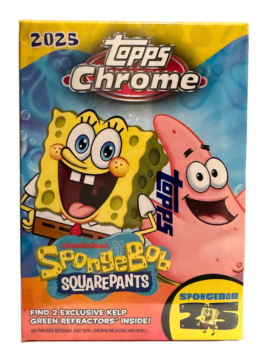 2025 Topps Chrome SpongeBob SquarePants 25th Anniversary Blaster Box