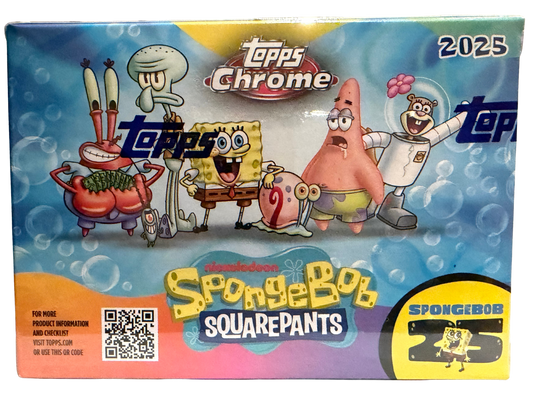 2025 Topps Chrome SpongeBob SquarePants 25th Anniversary Blaster Box