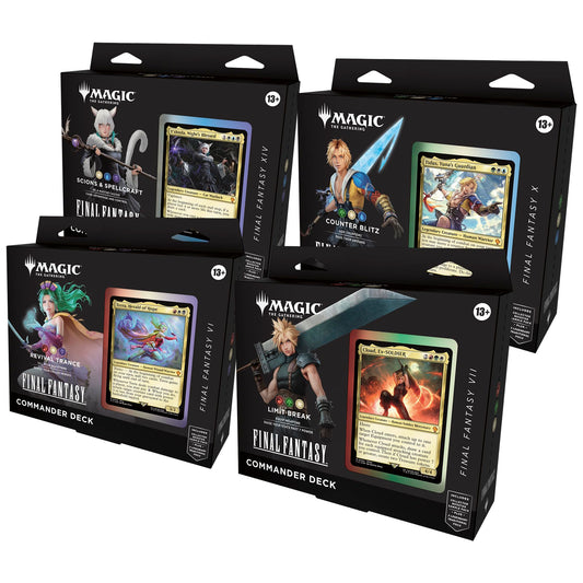 Magic: The Gathering - Final Fantasy Commander Deck Bundle (Includes All 4 Decks)
