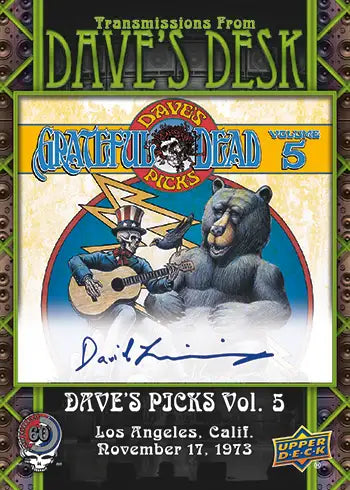 2025 Upper Deck Grateful Dead 60 Years So Far
