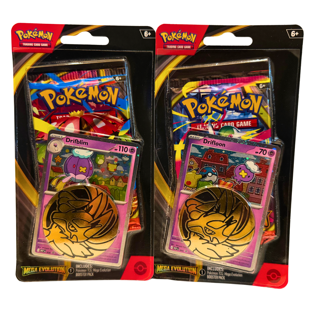 Pokemon Mega Evolution Drifloon & Drifblim Checklane Booster Packs (2 packs)