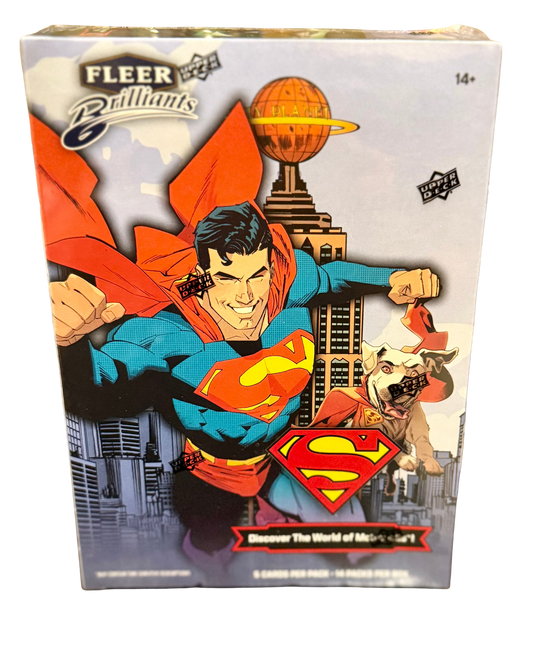 2025 Upper Deck Fleer Brilliants DC Superman Mega Box New Sealed!